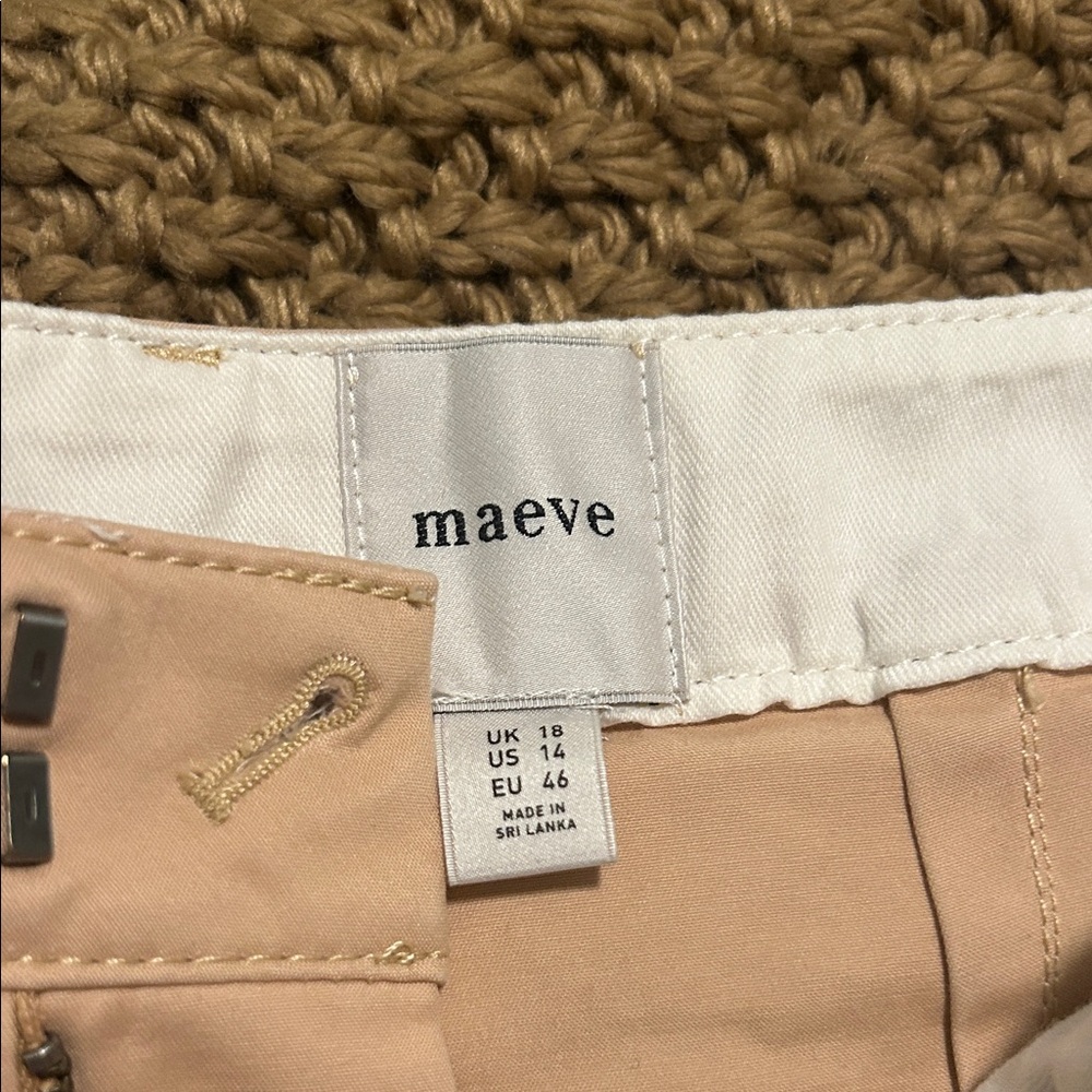 Maeve Tan Ankle & Cropped Pants